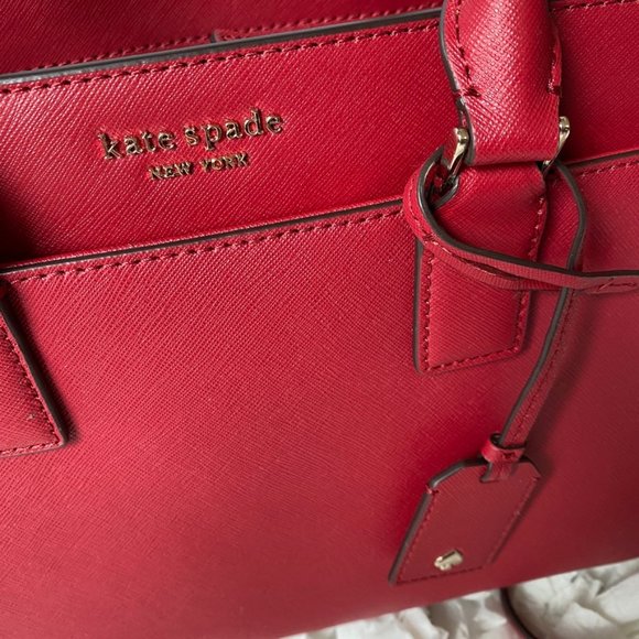 Kate Spade Cameron Satchel/Shoulder Bag Rosso Red - Picture 7 of 8